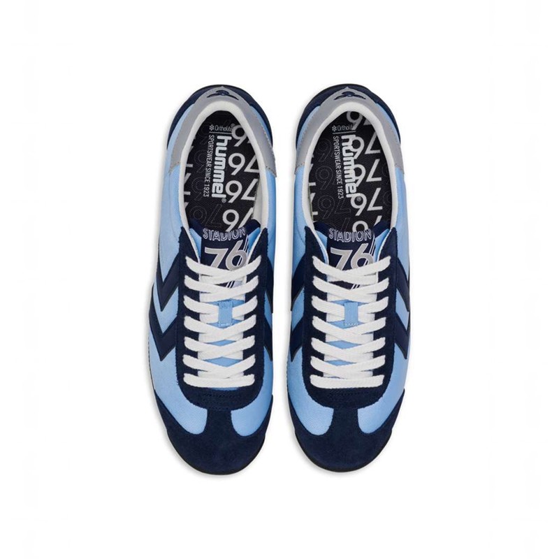 Basket Hummel Stadion Nylon Homme Bleu | 031886-476