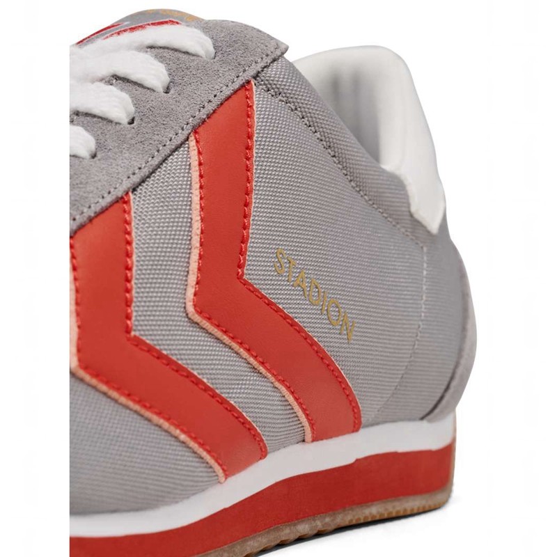 Basket Hummel Stadion Nylon Homme Grise | 001714-494