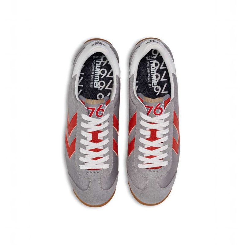 Basket Hummel Stadion Nylon Homme Grise | 001714-494