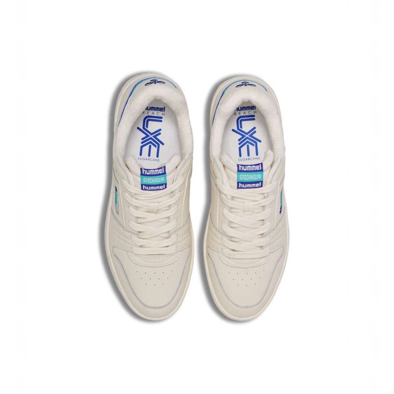 Basket Hummel Stockholm Lx-e Archive Femme Blanche | 242144-185