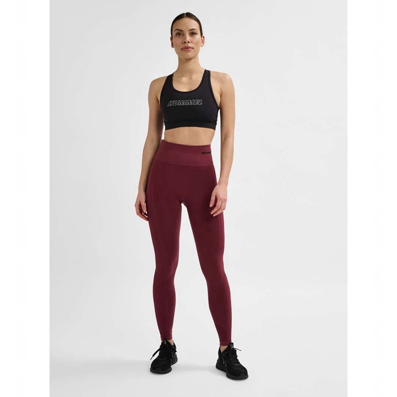 Basket Hummel Tif Seamless High Waist Femme Bordeaux | 933948-793