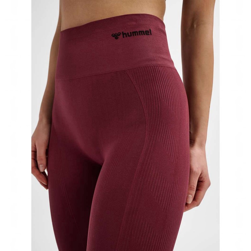 Basket Hummel Tif Seamless High Waist Femme Bordeaux | 933948-793