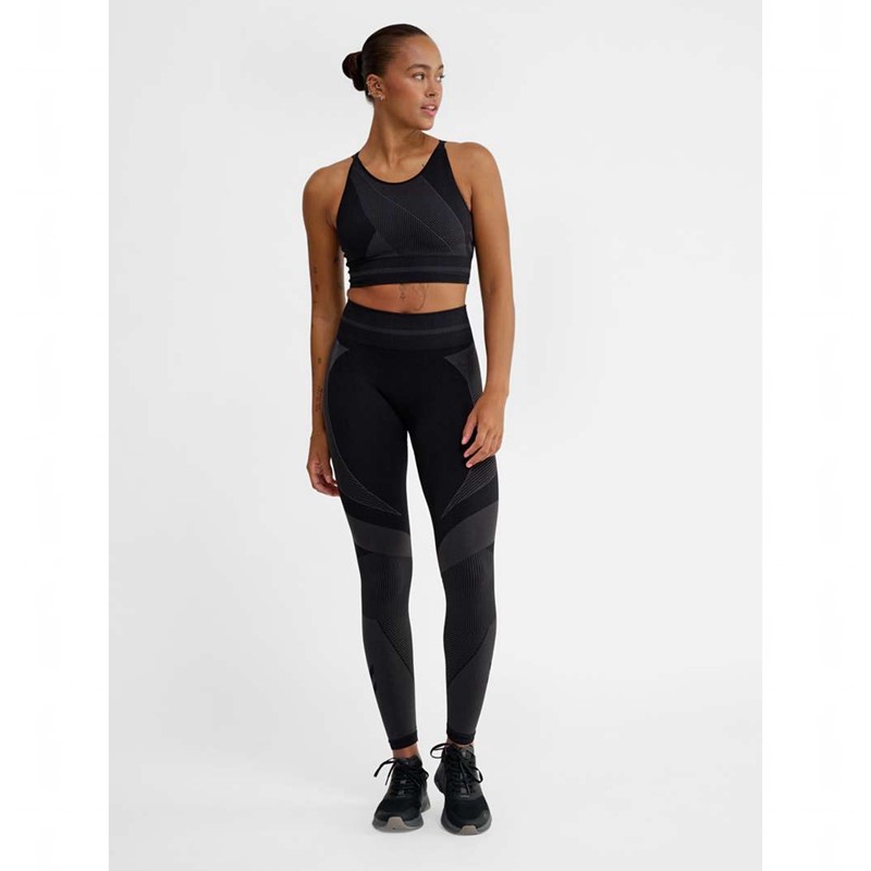 Basket Hummel Unity Seamless Mid Waist Femme Noir | 151220-418