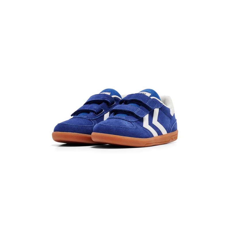 Basket Hummel Victory Suede Ii Enfant Bleu | 716067-744