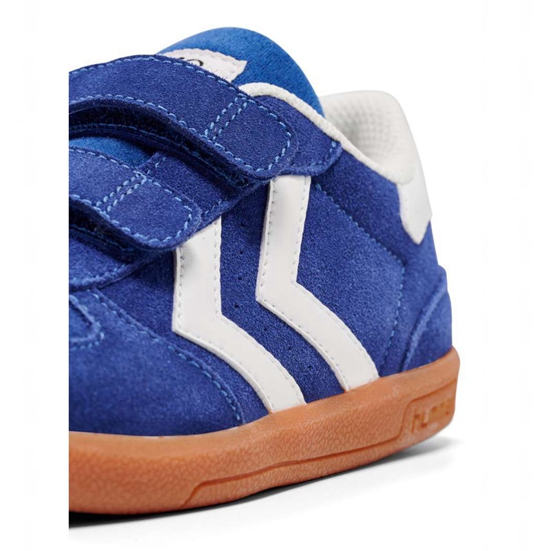 Basket Hummel Victory Suede Ii Enfant Bleu | 716067-744