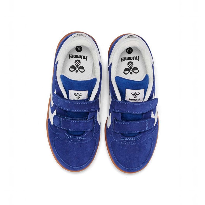 Basket Hummel Victory Suede Ii Enfant Bleu | 716067-744
