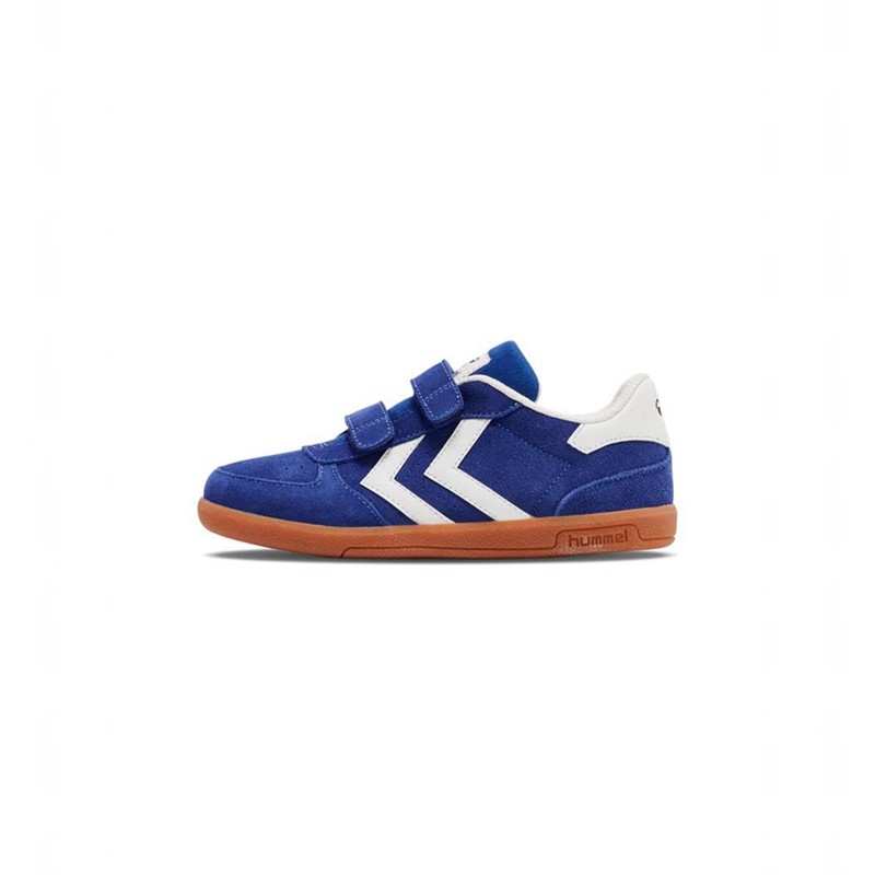 Basket Hummel Victory Suede Ii Enfant Bleu | 716067-744