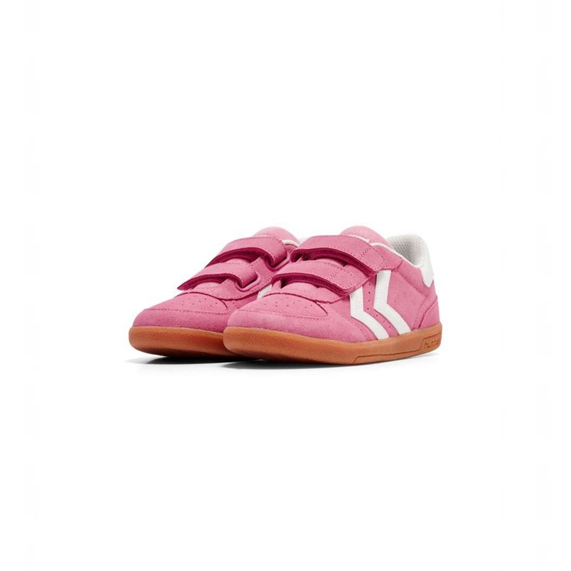 Basket Hummel Victory Suede Ii Enfant Rose | 374993-774