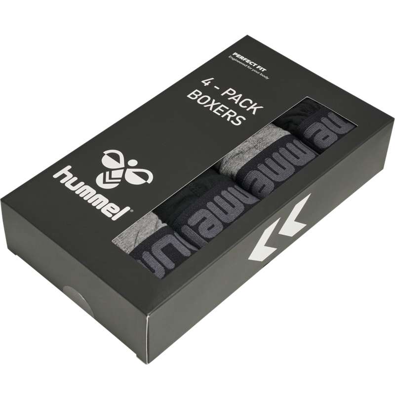 Boxer Hummel Marston 4-pack Homme Noir | 102088-631