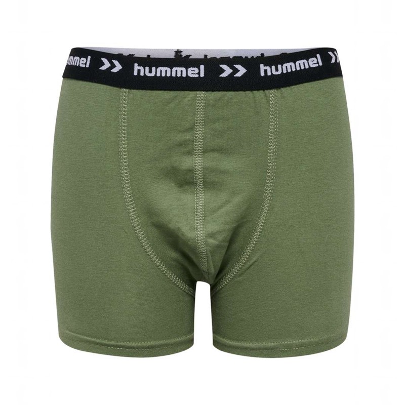 Boxer Hummel Nalle 3 Pak Enfant Vert Olive | 209252-362