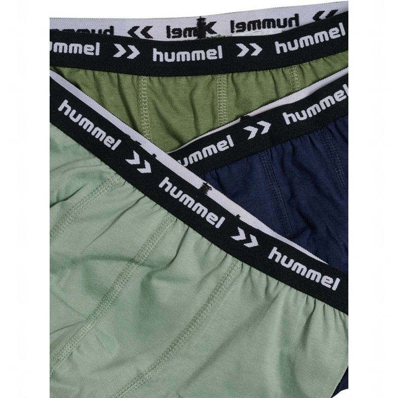 Boxer Hummel Nalle 3 Pak Enfant Vert Olive | 209252-362