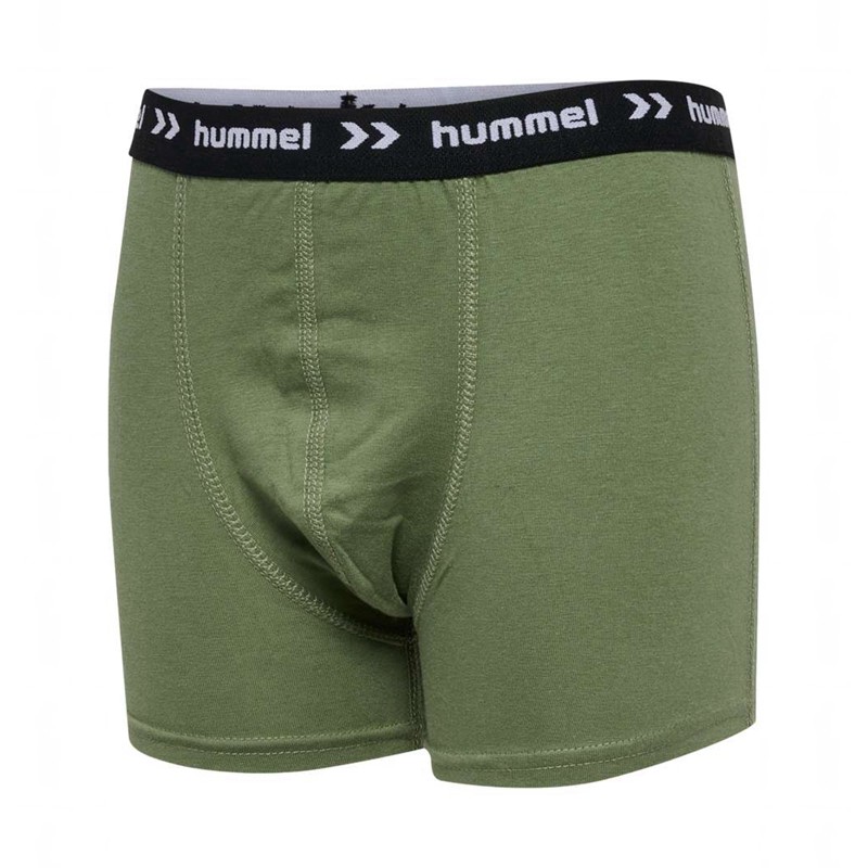 Boxer Hummel Nalle 3 Pak Enfant Vert Olive | 209252-362