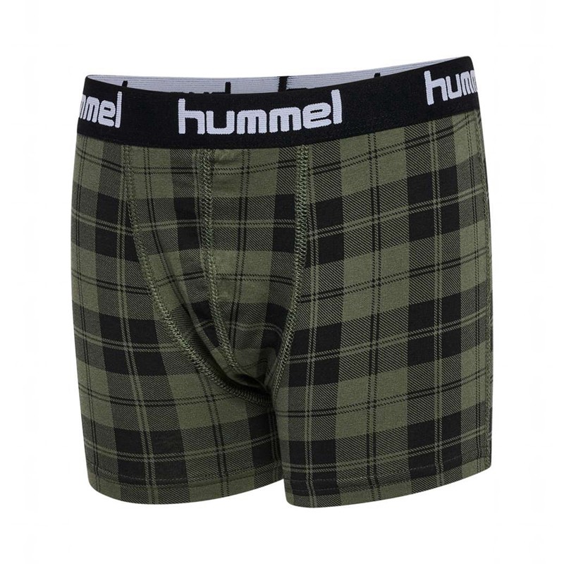 Boxer Hummel Nolan 2-pack Enfant Vert Olive | 109193-780