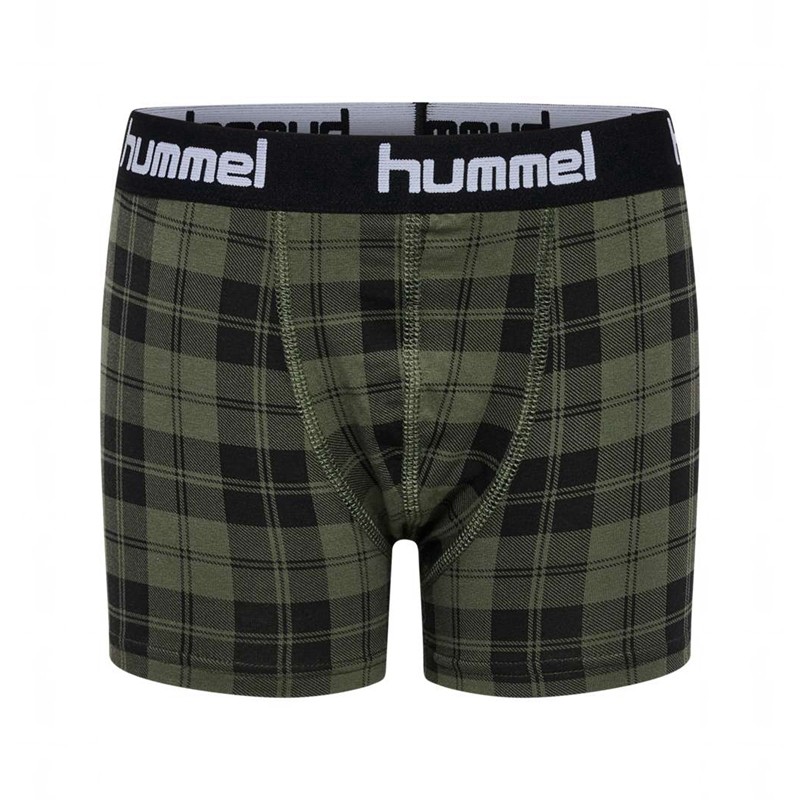 Boxer Hummel Nolan 2-pack Enfant Vert Olive | 109193-780