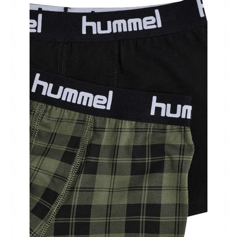 Boxer Hummel Nolan 2-pack Enfant Vert Olive | 109193-780