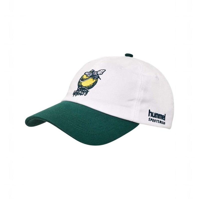 Casquettes Hummel Baseball Wrong Yellow Homme Blanche | 904516-922