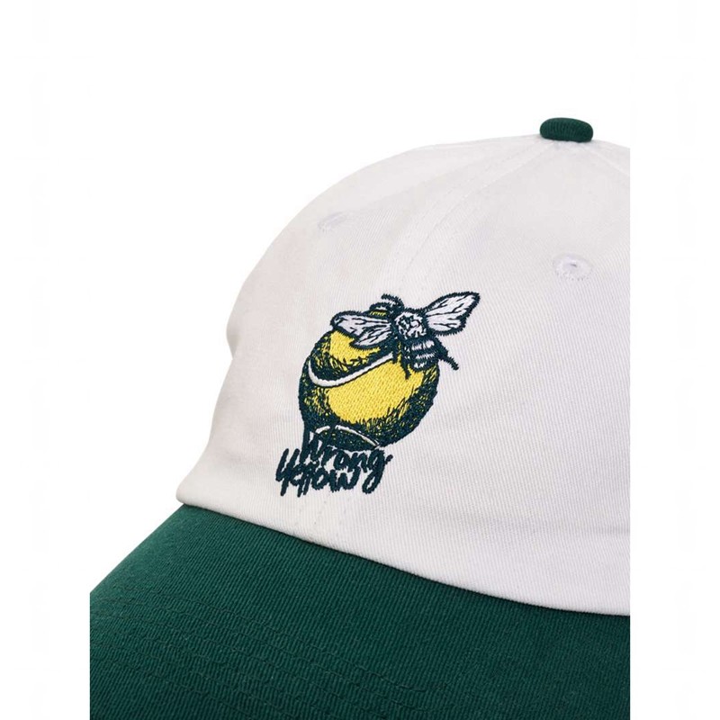 Casquettes Hummel Baseball Wrong Yellow Homme Blanche | 904516-922