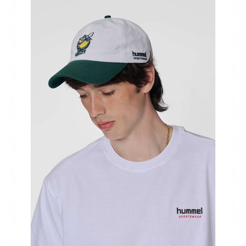 Casquettes Hummel Baseball Wrong Yellow Homme Blanche | 904516-922