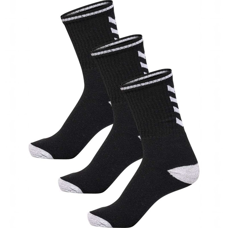 Chaussette Hummel 3-pack Single Stripe Crew Homme Noir | 357020-883