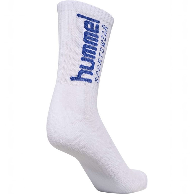 Chaussette Hummel 3-pack Sportswear Big Femme Blanche | 324329-612