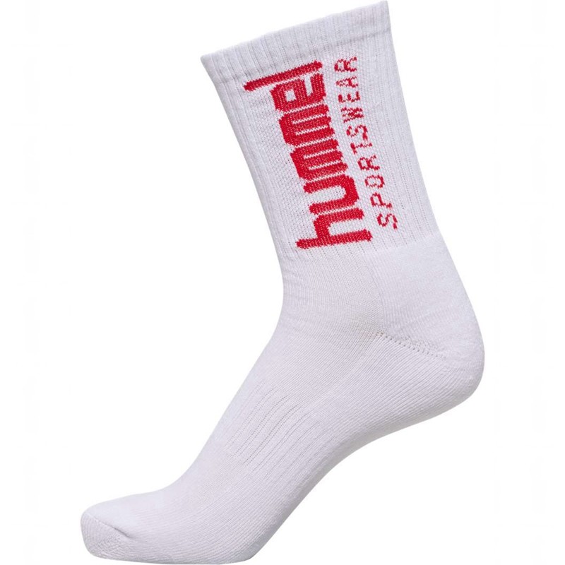 Chaussette Hummel 3-pack Sportswear Big Femme Blanche | 324329-612