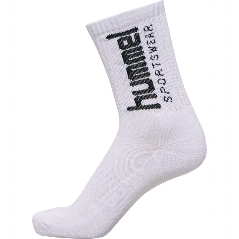 Chaussette Hummel 3-pack Sportswear Big Femme Blanche | 324329-612