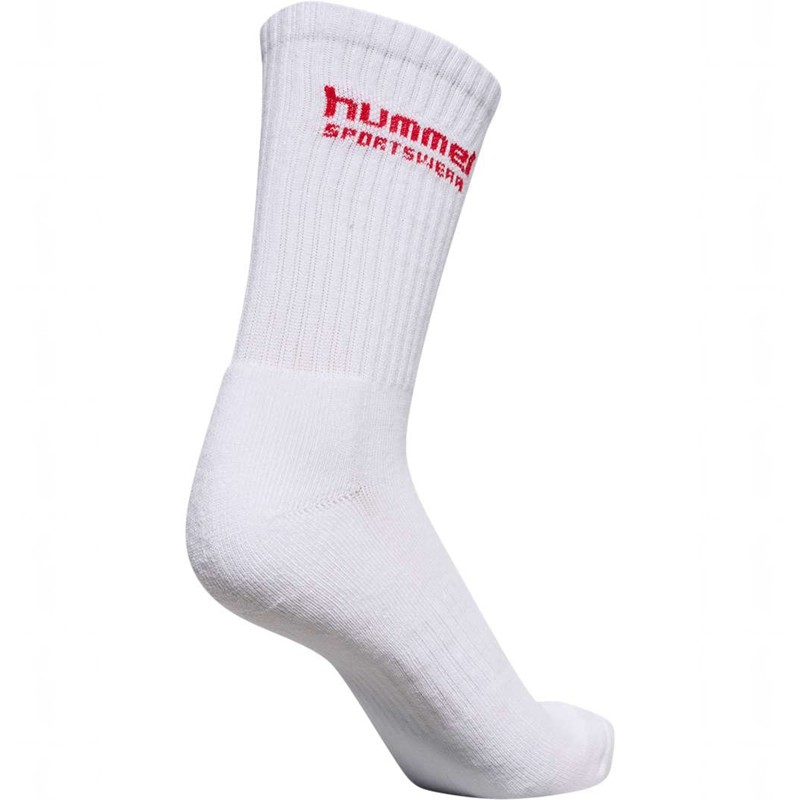 Chaussette Hummel 3-pack Sportswear Femme Blanche | 009427-224