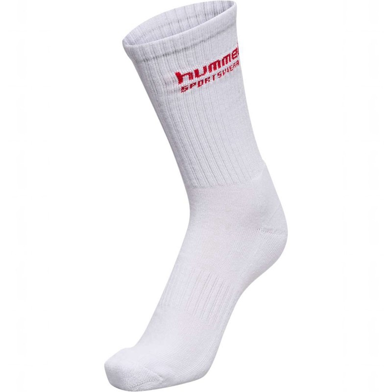Chaussette Hummel 3-packs Sportswear Homme Blanche | 504124-651