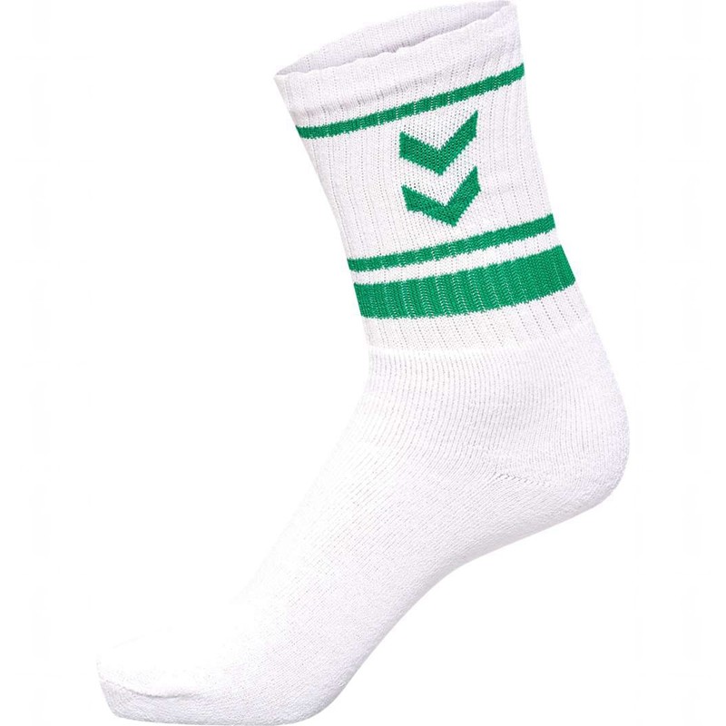 Chaussette Hummel 4 Pack Triple Stripe Crew Homme Blanche | 759925-310