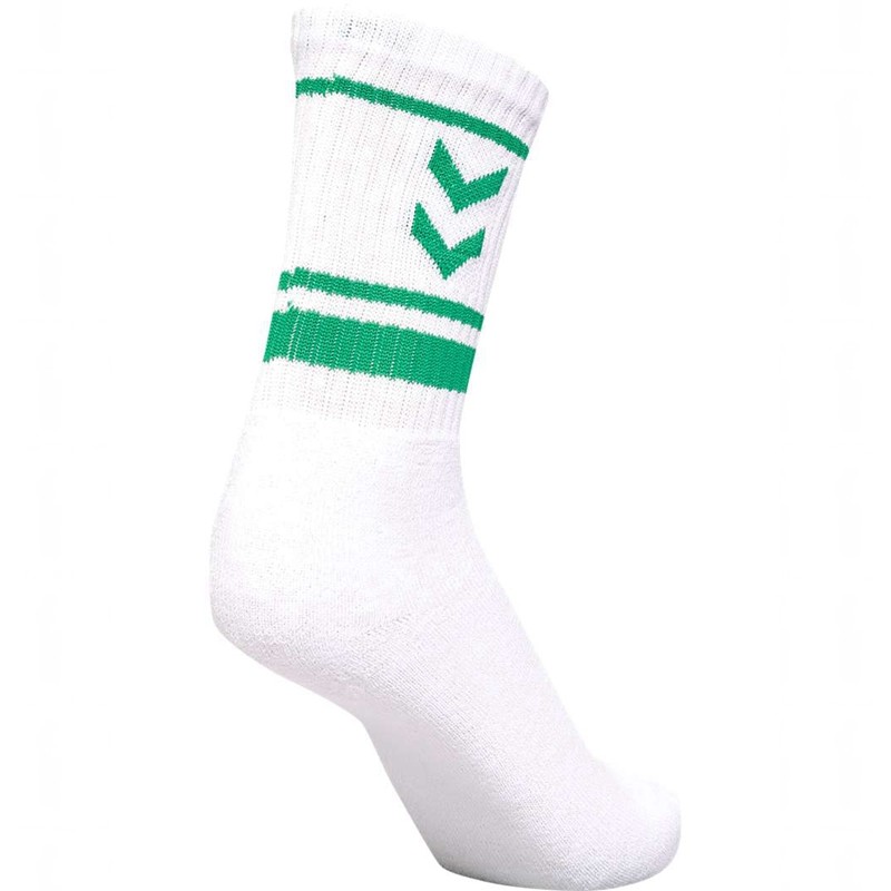 Chaussette Hummel 4 Pack Triple Stripe Crew Homme Blanche | 759925-310