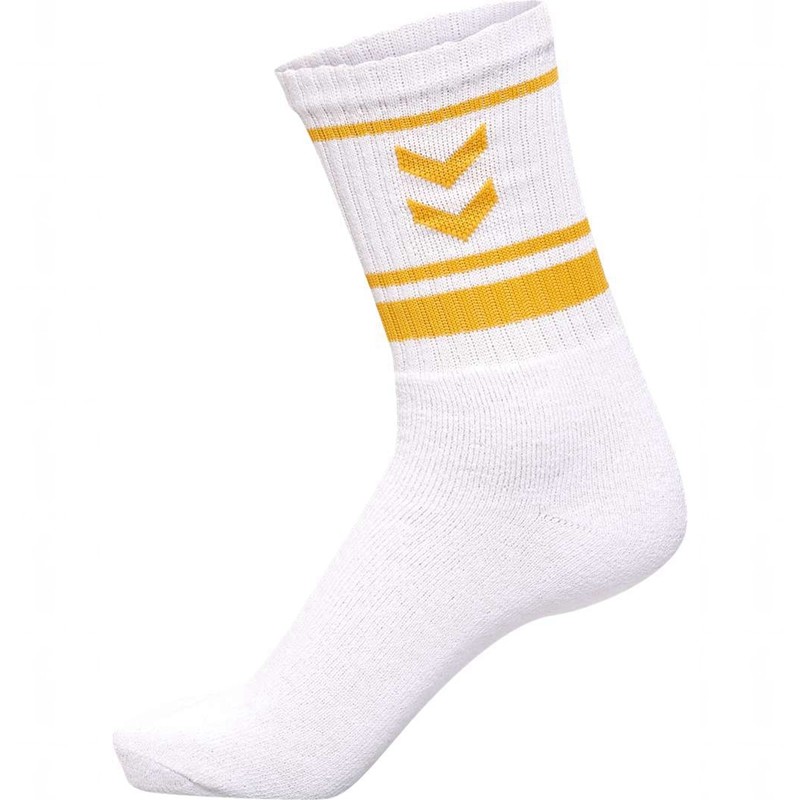 Chaussette Hummel 4 Pack Triple Stripe Crew Homme Blanche | 759925-310