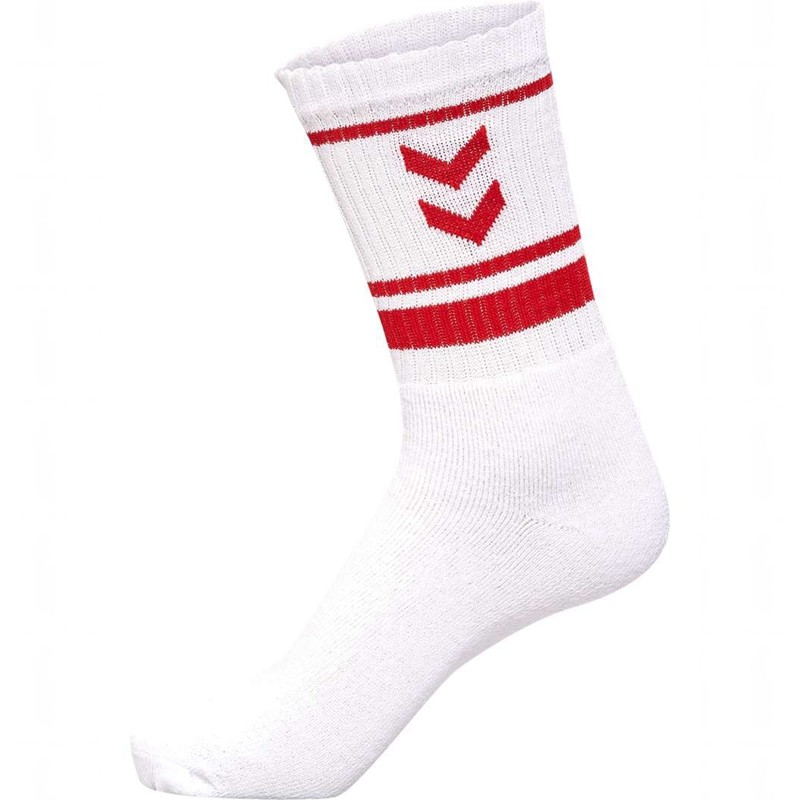 Chaussette Hummel 4 Pack Triple Stripe Crew Homme Blanche | 759925-310