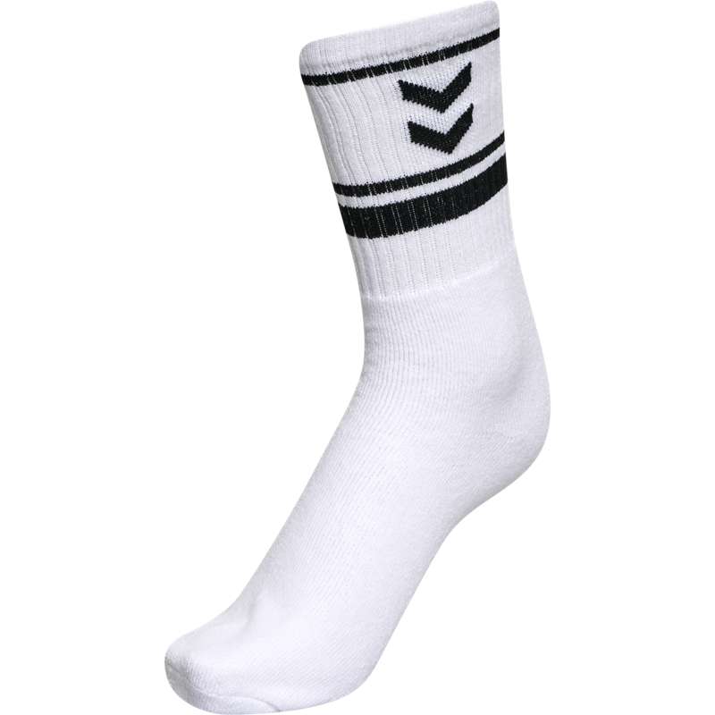 Chaussette Hummel 4 Pack Triple Stripe Crew Femme Noir | 690918-483
