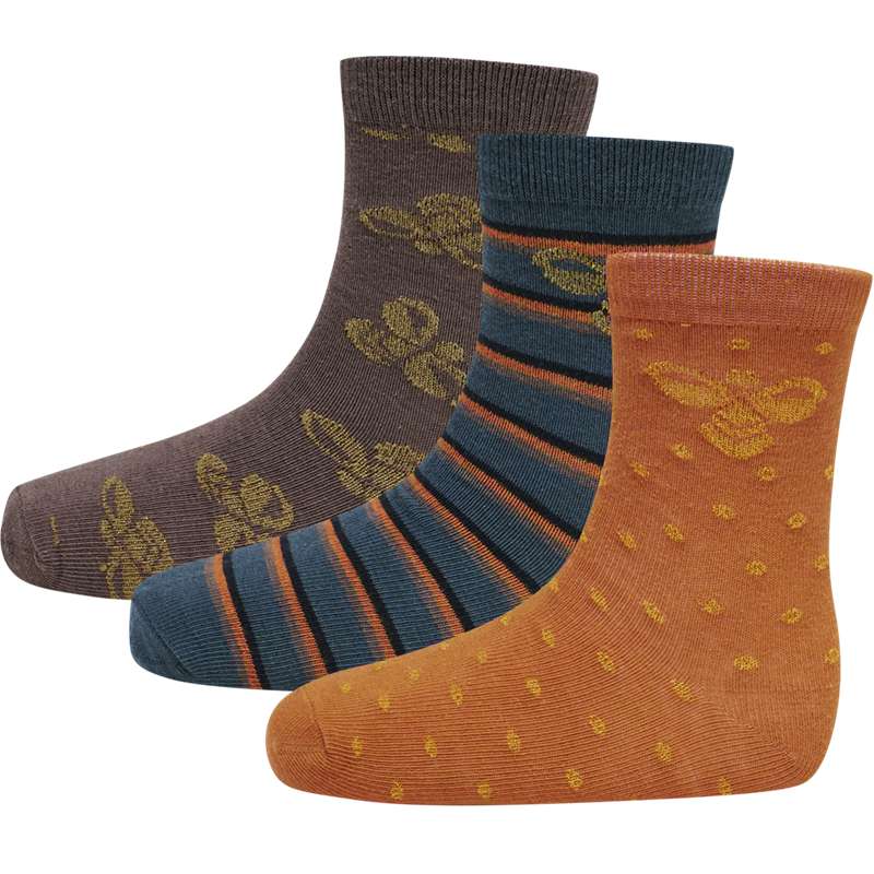Chaussette Hummel Alfie 3-pack Enfant Marron | 276310-079