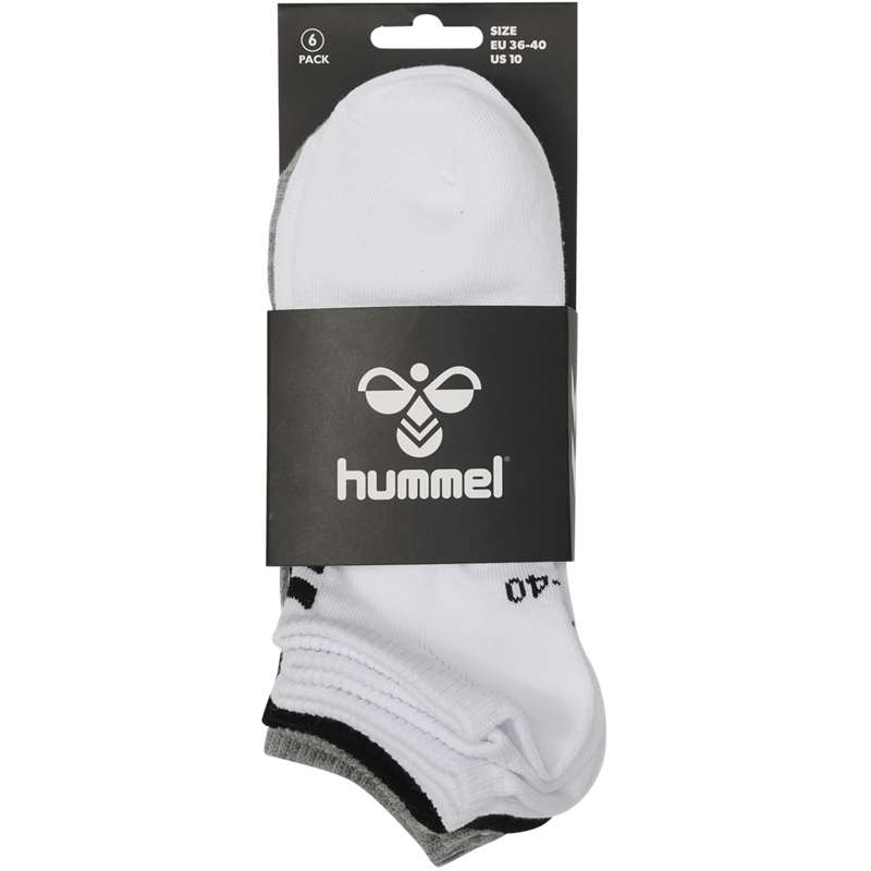 Chaussette Hummel Chevron 6-pack Ankle Femme Noir | 190377-361