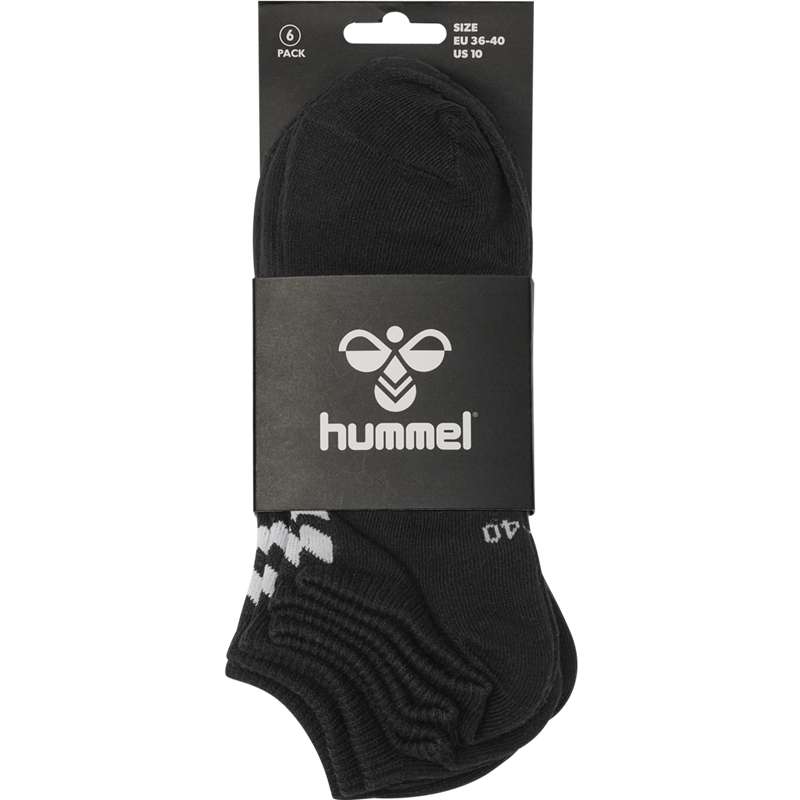 Chaussette Hummel Chevron 6-pack Ankle Femme Noir | 178695-341