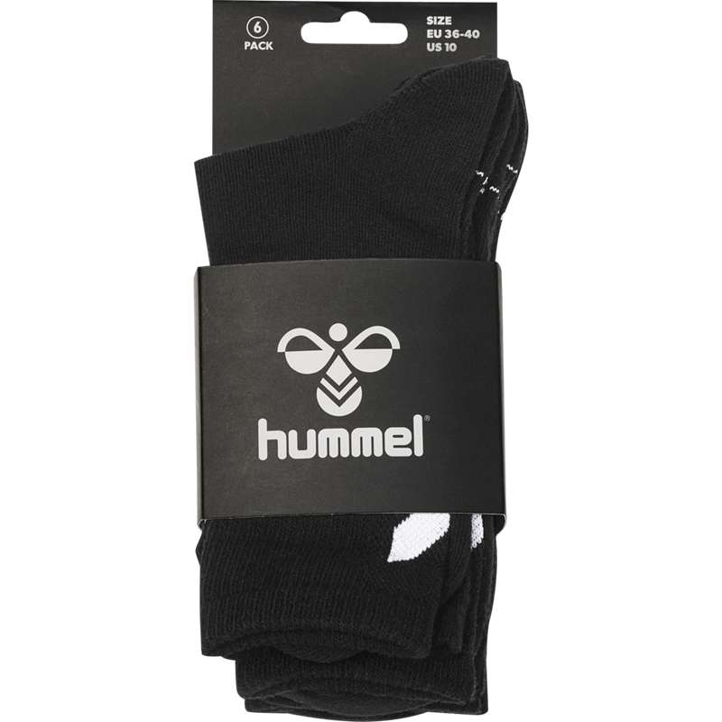 Chaussette Hummel Chevron 6-pack Femme Noir | 227076-492