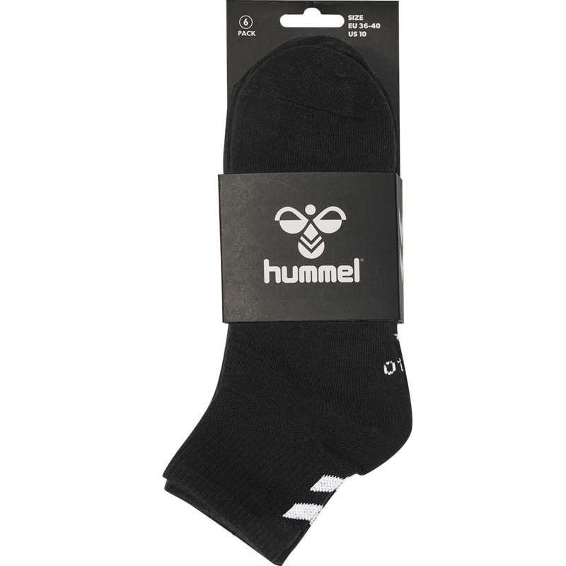 Chaussette Hummel Chevron 6-pack Mid Cut Femme Noir | 831105-727