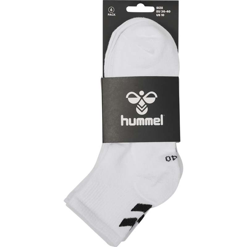 Chaussette Hummel Chevron 6-pack Mid Cut Femme Blanche | 376818-590