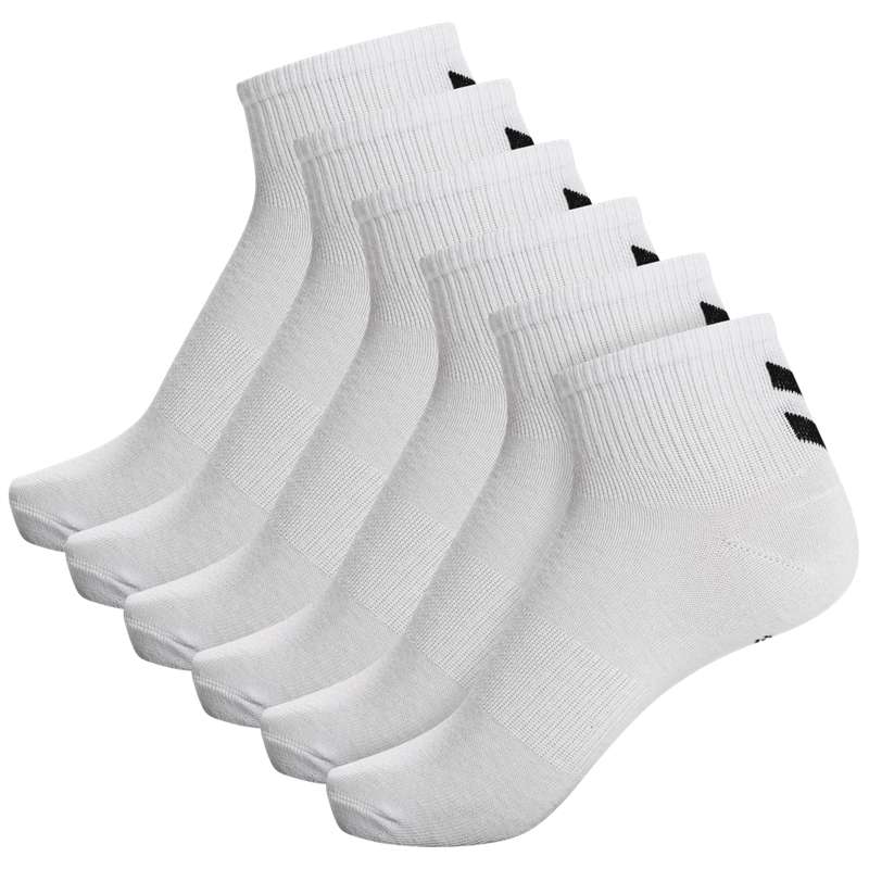 Chaussette Hummel Chevron 6-pack Mid Cut Femme Blanche | 376818-590
