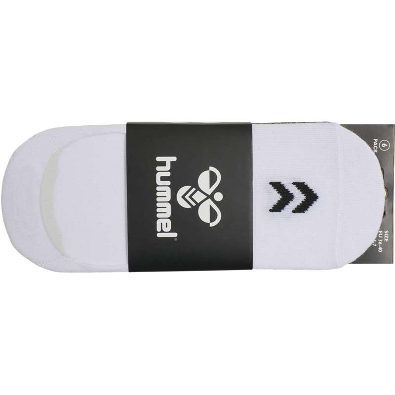Chaussette Hummel Chevron 6-pack No Shows Homme Blanche | 099191-393