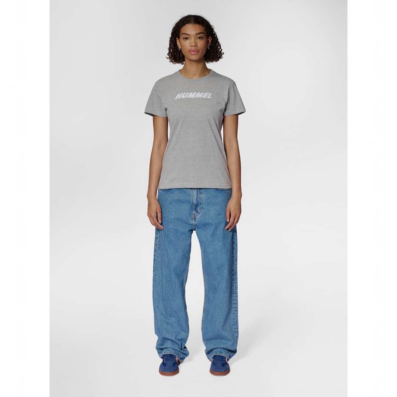 Chaussette Hummel Elemental Logo Cotton Femme Grise | 849094-582