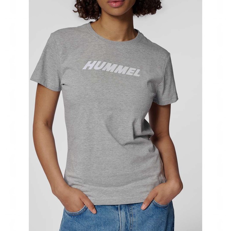 Chaussette Hummel Elemental Logo Cotton Femme Grise | 849094-582