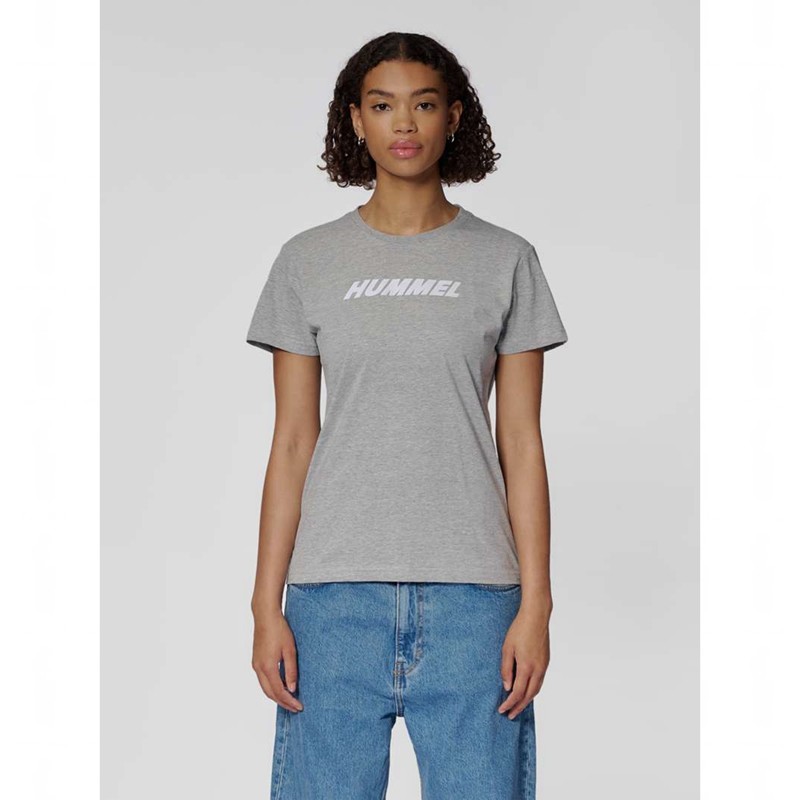 Chaussette Hummel Elemental Logo Cotton Femme Grise | 849094-582