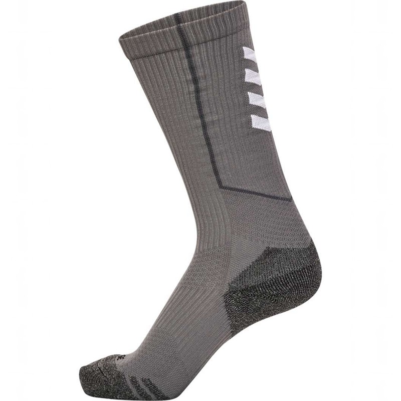 Chaussette Hummel Pro Trainings High Homme Grise | 826303-223