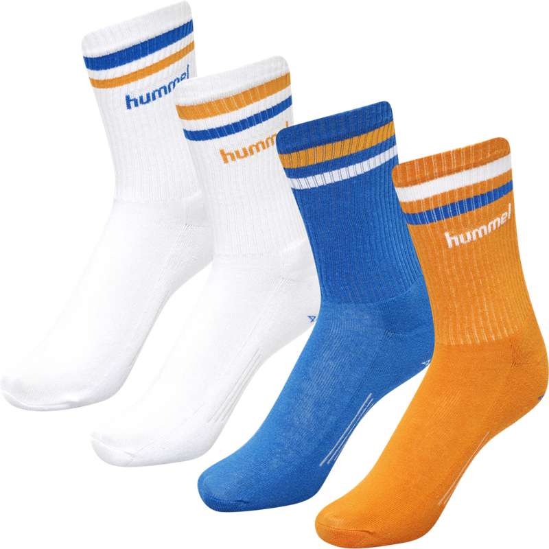 Chaussette Hummel Retro 4-packs Mix Homme Blanche | 992799-619