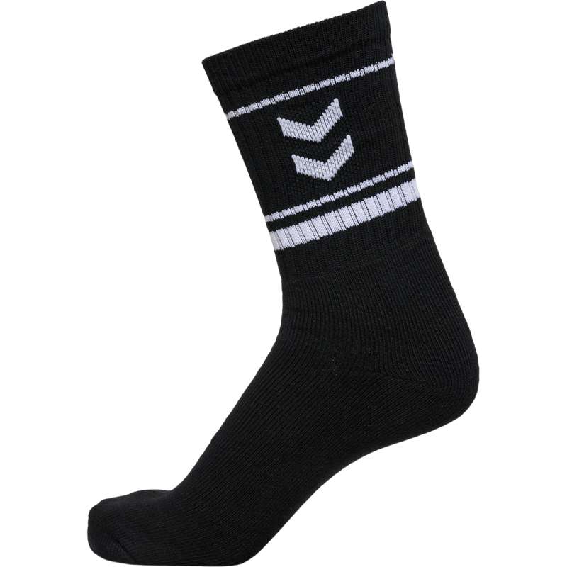 Chaussette Hummel Stripe Crew 3-pack Femme Noir | 831839-657