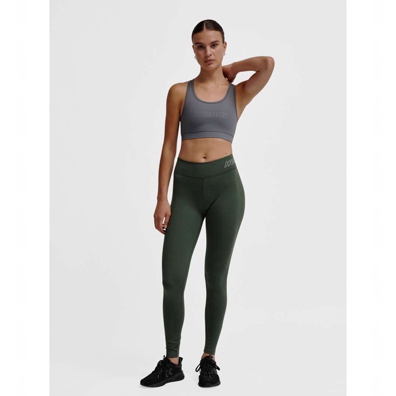 Chaussette Hummel Te Fundamental Mid Waist Femme Vert | 769908-990