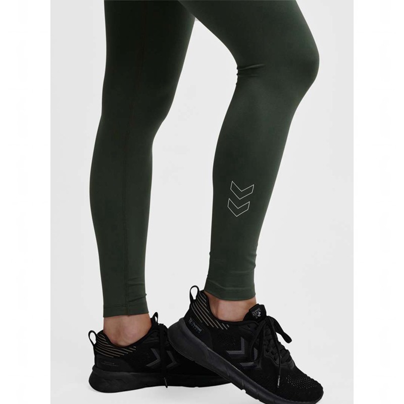 Chaussette Hummel Te Fundamental Mid Waist Femme Vert | 769908-990
