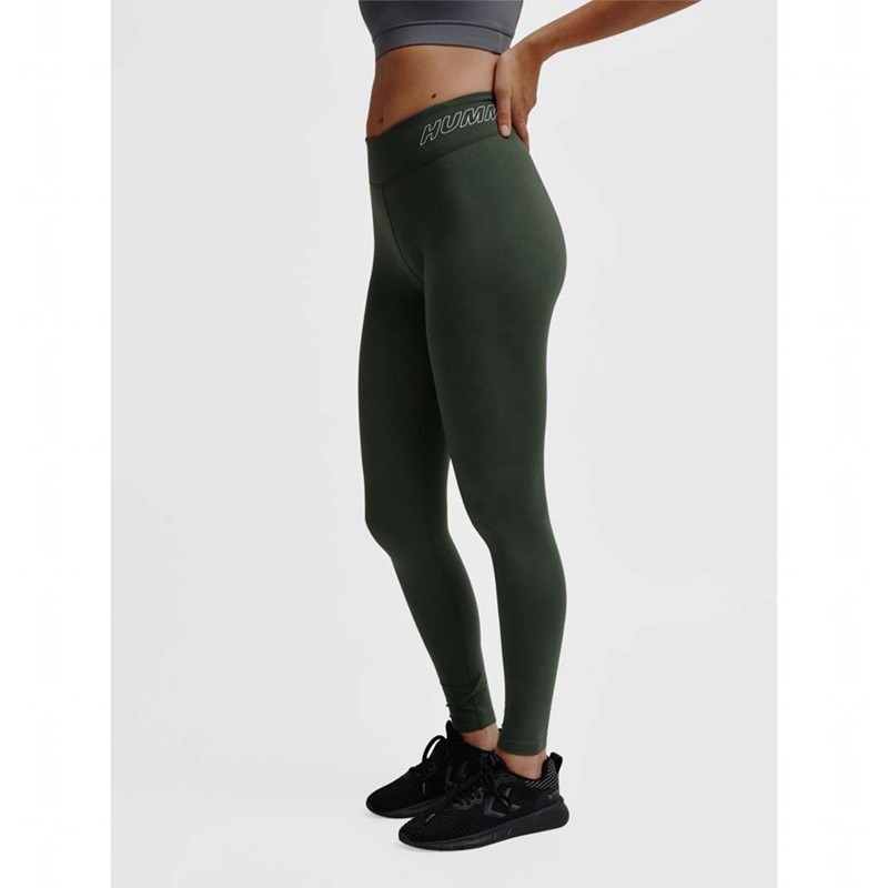 Chaussette Hummel Te Fundamental Mid Waist Femme Vert | 769908-990